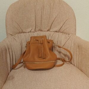 Tan Bucket Bag